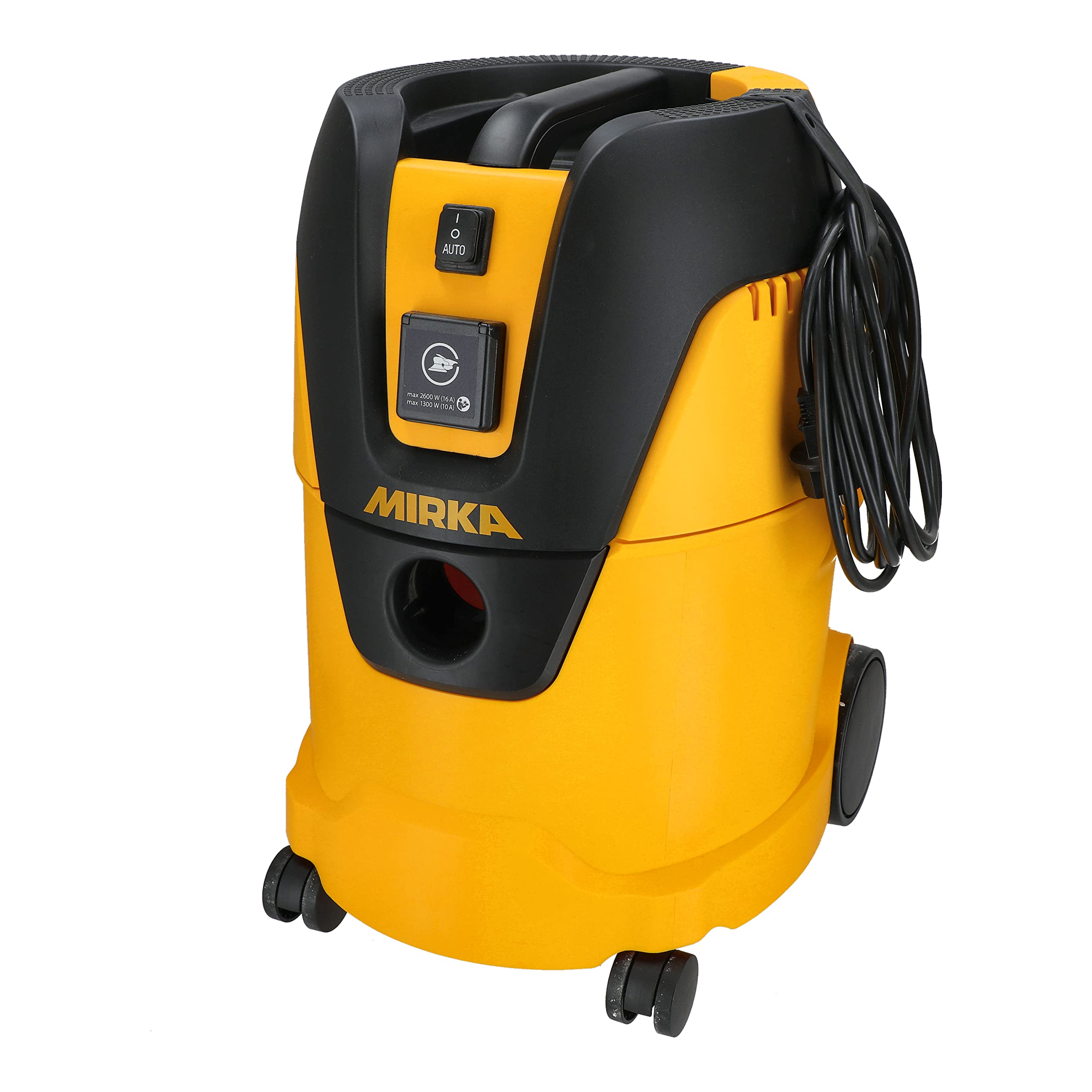 Mirka Industriestaubsauger Nass- und Trockensauger 25 Liter/Absaugschlauch / 1000 W Leistung/inkl. Adapter Schleifmaschinen/Düsenset, Schwarz, Gelb 5