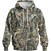 CZLBTFTP Men's Hunting Camo Long Sleeve Hoodie Sweatshirt