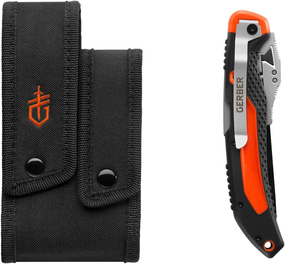 Gerber Vital Big Game Folder - Tool-less Exchangeable Blade Hunting Knife w/ Sheath [31-003053]: Home Improvement