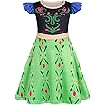 Jurebecia Girls Nightgowns Princess Pajamas Nightdress for Toddler Kids Sleepwear Flutter Sleeves Night Dress