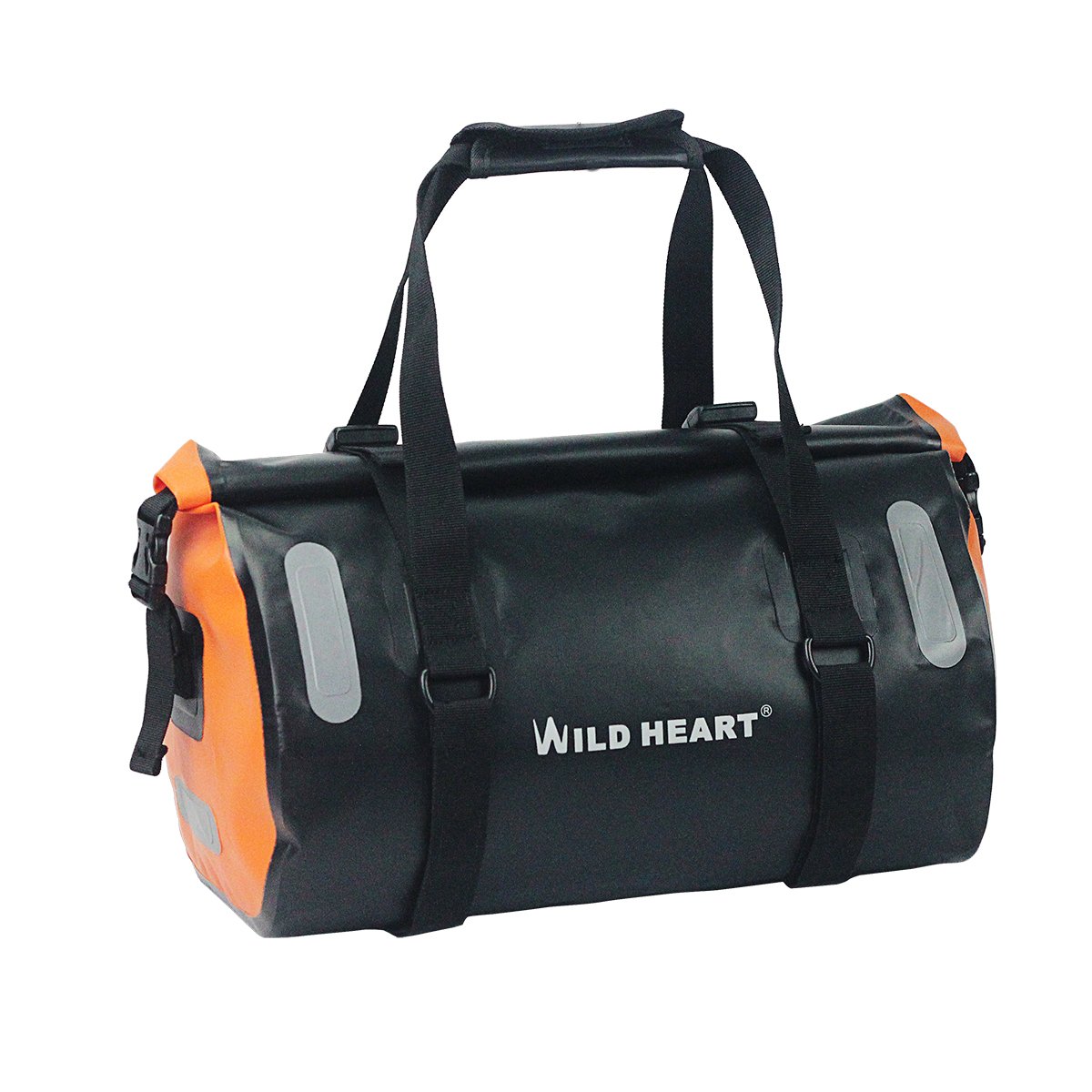 WILD HEART 18L Waterproof Rack Bag For Bicycle with Weld Seam,Shoulder Bag Backpack Professional Cycling Accessories (Black)