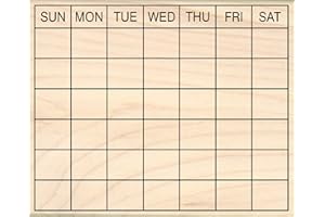 Stamps by Impression Journal, Habit Tracker, Calendar Rubber Stamp 4.25" x 5.25" 6 Row ST 1610