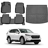 Cacartist Floor Mats & Cargo Liner Custom Fit for Honda CRV CR-V 2023 2024 2025 2026 (Include Hybrid)(Cargo Tray in Highest P