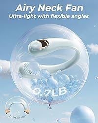 Neck Fan, Personal Fan with LED Display, USB-C