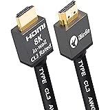 iBirdie 8K HDMI 2.1 Cable 25 Feet CL3 in Wall Rated 8K60Hz 4K120Hz eARC ARC HDCP 2.3 2.2 Ultra High Speed Compatible with Dol