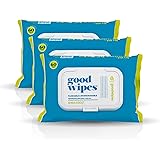 Goodwipes Flushable & Biodegradable Wipes with Botanicals, Dispenser for At-Home Use Safe, Shea-Coco with Aloe, Septic and Se