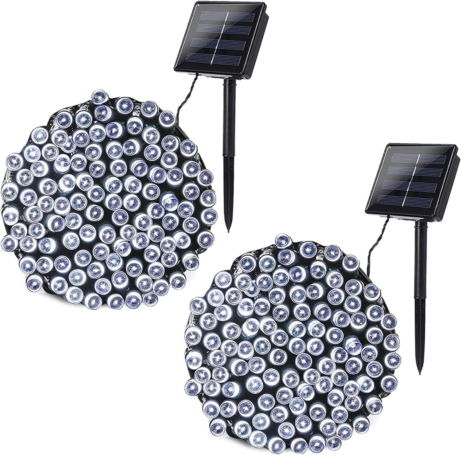 Photo 1 of ***MISSING YARD STAKE ONLY1*** Joomer Solar Christmas Lights, 2 Pack Total 144 FT 400 LED 8 Modes Waterproof Solar Christmas Lights Outdoor for Christmas Decorations (White)