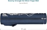 Gonex Yoga Mat Bag Full-Zip Carry Case 600D Oxford Water Resistant 2 Pockets view 4