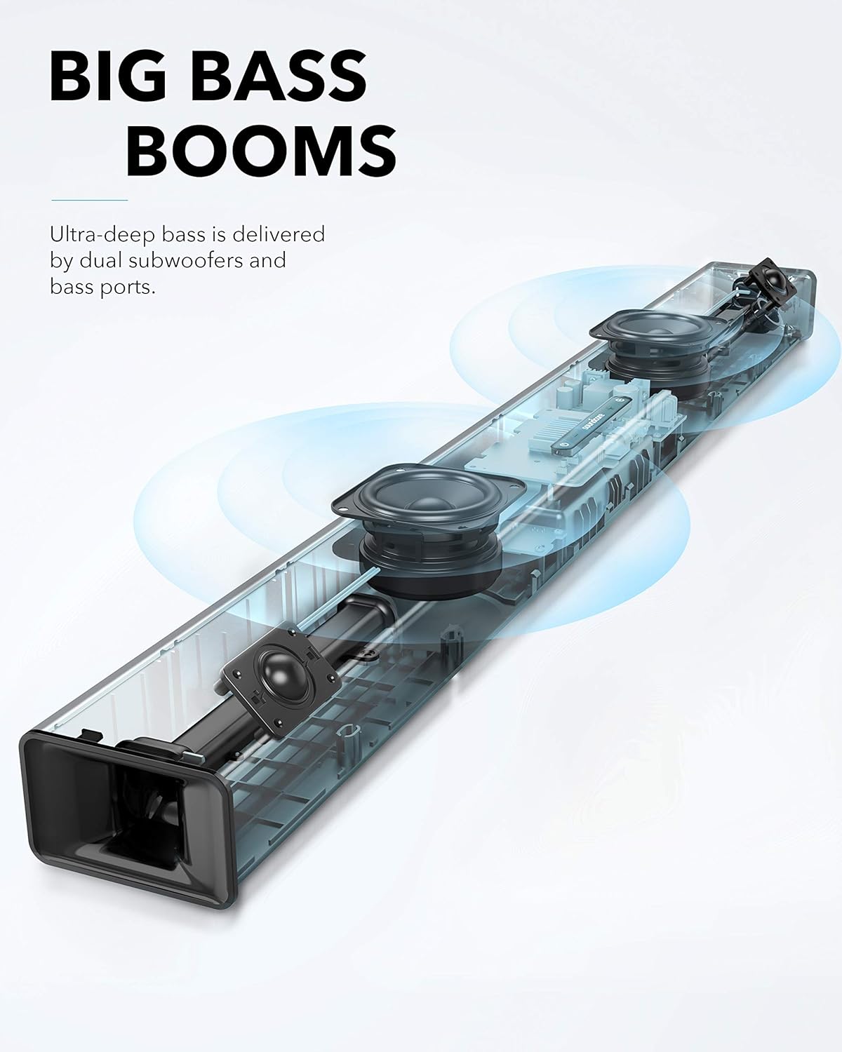 soundcore infini integrated 2.1 channel soundbar by anker