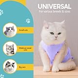 Avont Cat Recovery Suit Post Surgery Lavender M view 5