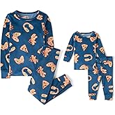 The Children's Place unisex-baby Christmas and Holiday Kids 2 Piece Pajama Sets, Velour