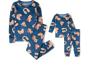 The Children's Place unisex-baby Christmas and Holiday Kids 2 Piece Pajama Sets, Velour