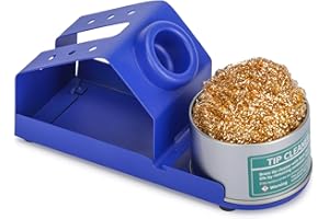 YIHUA M-2 Soldering Iron Holder, Heat-resistant Tip Cleaner with Brass Wool Tip Cleaner and Cleaning Sponge for Stable Soldering Iron Storage and Cleaning