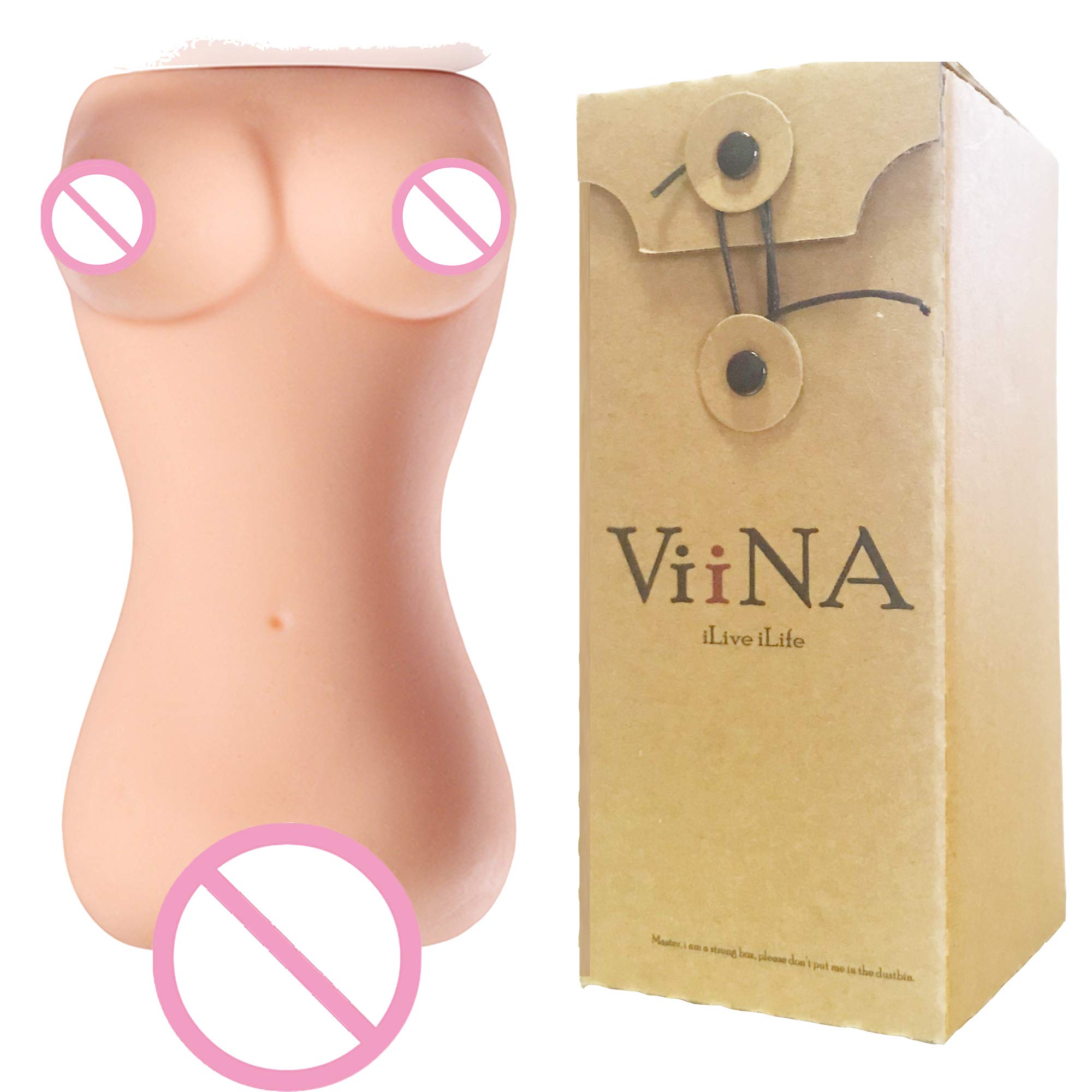 Masturbator Realistisch Masturbatoren Männer Vagina Pussy Anus und Busen Masturbieren Medizinisches Silikon (L)