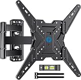 Pipishell TV Wall Mount for Most 26 32 50 55-60 inch TVs, Full Motion TV Mount with Swivel, Tilt & Extension, Single Stud Wall Mount Bracket Holds up to 77 lbs, Max VESA 400x400mm, PIMF11
