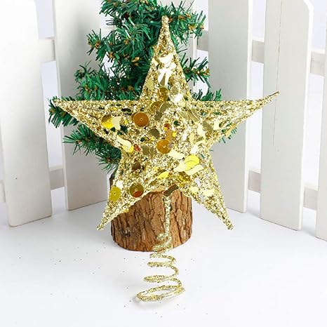 Amazon Co Jp シャイニングスター安物 宝石クリスマスツリートッパースター 鉄 クリスマスツリー安物 宝石プレゼント安物 宝石クリスマス 飾り ホーム キッチン