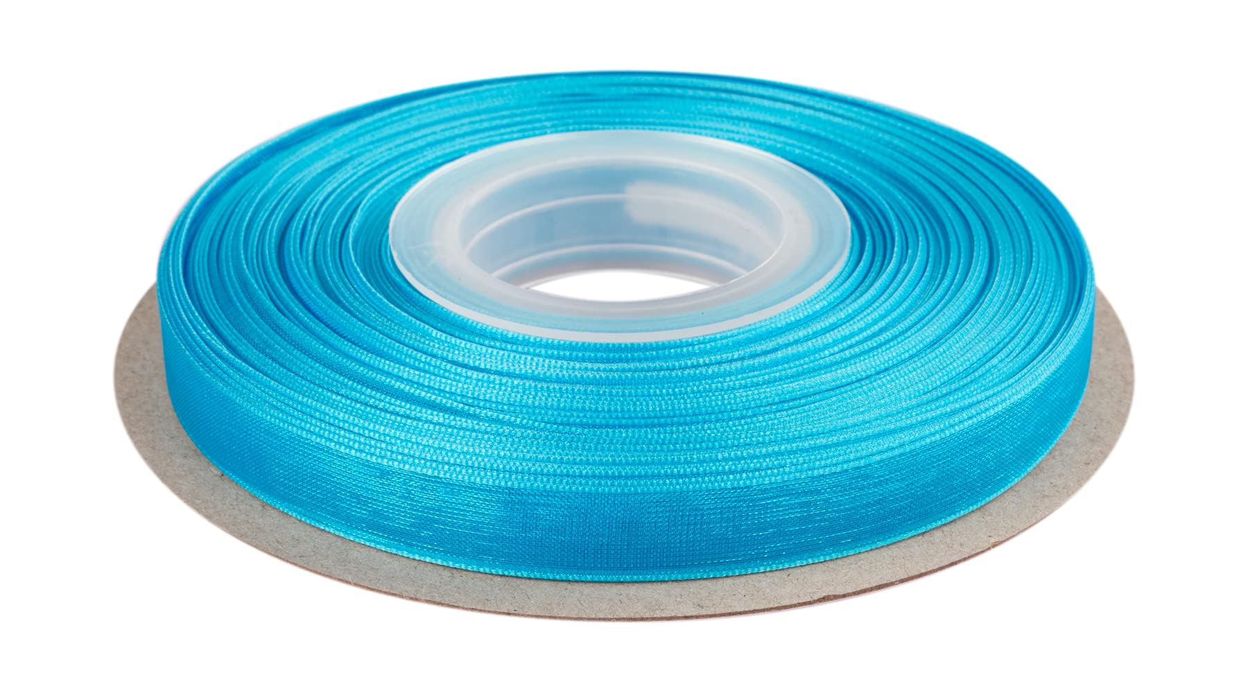 Ribbonitlux 9mm Sheer Organza Ribbon, Turquoise Shimmer Chiffon Ribbon 45M-Roll, Ideal for Wedding Events Christmas Decaration Making Floral Bouquets DIY Crafts