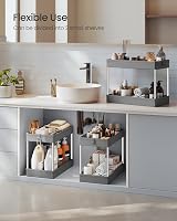 SONGMICS 4-Tier Storage Trolley with Wheels Dove Grey KSC010G01 86 cm view 5
