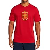 Icon Sports Officially Licensed Royal Spanish Football Federation Soccer Cotton T-Shirt - Unisex Adult