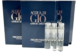 ARMANI BEAUTY GIORGIO ARMANI Acqua Di GIO Profondo Sample Spray Perfume 1.2ml / 0.04 oz - 3 PCS set