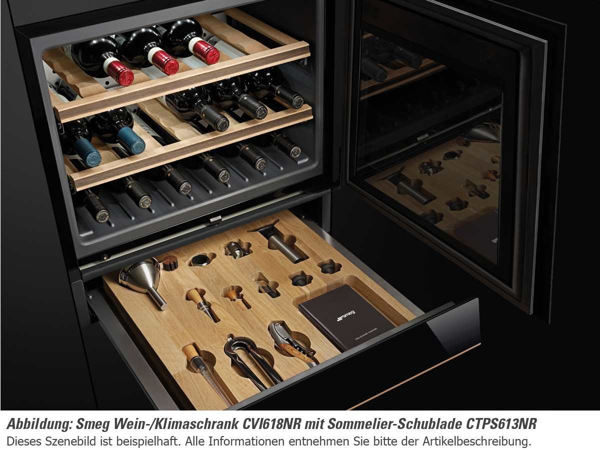 Smeg CVI618NRS Integrado Nevera de vino termoeléctrico Cobre ...