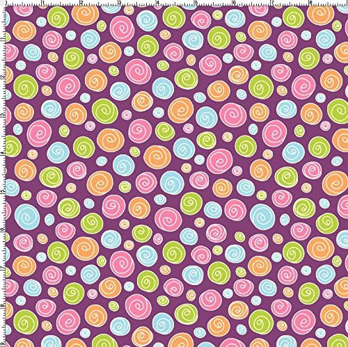 ProSoft Waterproof 1 mil PUL Print - Hypnotic Flowers (Made in USA, sold by the yard)