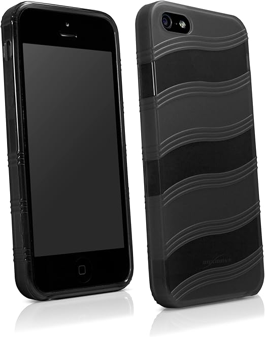 Amazon Com Case For Iphone 5s Case By Boxwave Airwave Case Durable Tpu Like Anti Slip Cover For Iphone 5s Apple Iphone 5s Se 5 Jet Black