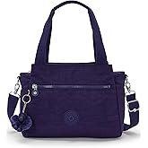 Kipling Women's Elysia Crossbody Bag, Lightweight, Multi-Compartment Magnetic Snap Pockets, Shoulder Bag – Moonlit Blue