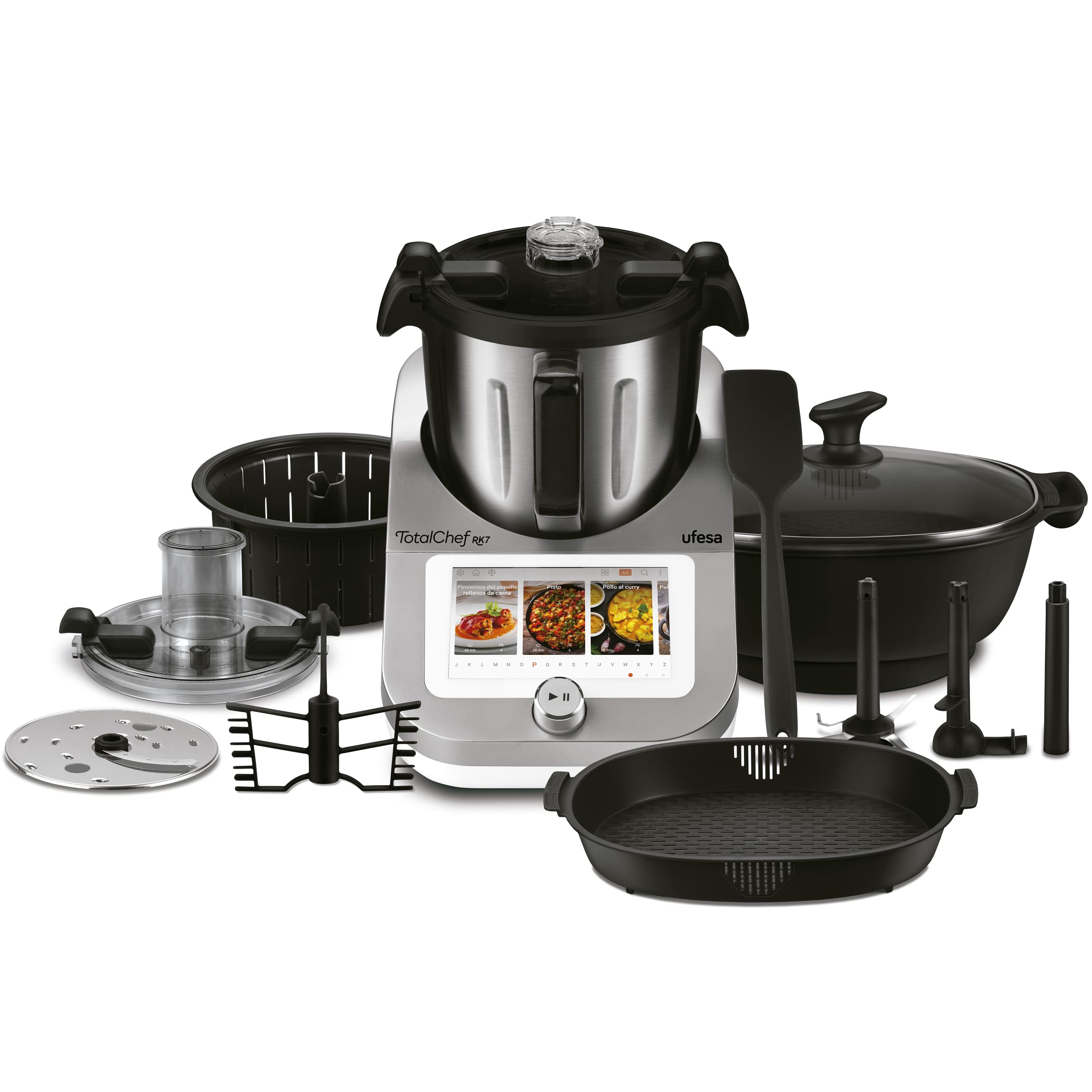 Ufesa-TotalChef-RK7-Robot-de-Cocina-Inteligente-Multifuncion-WIFI-30-Funciones-45L-Pantalla-Tactil-de-7-Pulgadas Ufesa-TotalChef-RK7-Robot-de-Cocina-Inteligente-Multifuncion-WIFI-30-Funciones-45L-Pantalla-Tactil-de-7-Pulgadas