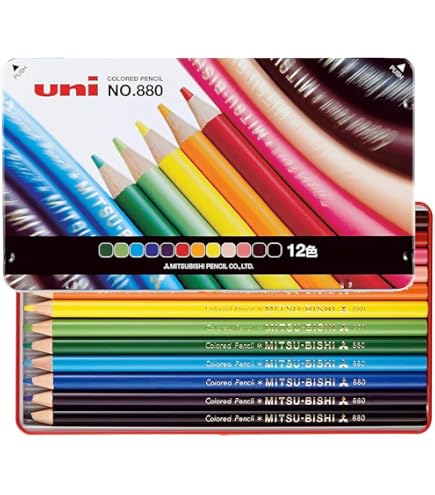 Amazon.com : Mitsubishi Pencil K750036C Colored Pencils, Poly
