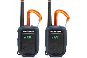 Rocky Talkie Mountain Radio - Long Range Walkie Talkie, FRS Handheld Radio, 4 Day Battery Life, Max Durability, 2 Pack