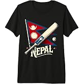 Nepal Cricket Jersey 2024, Cricket Flag of Nepal Team Premium Tri-blend T-Shirt
