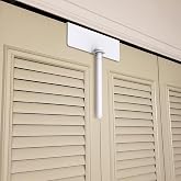 BILLROAD Metal Bifold Door Lock - Double Door Child Safety Locks Keep Toddler, Cats&amp;Dogs Out of Closets, Cabinets, Pantry - No Need Install (1PC)