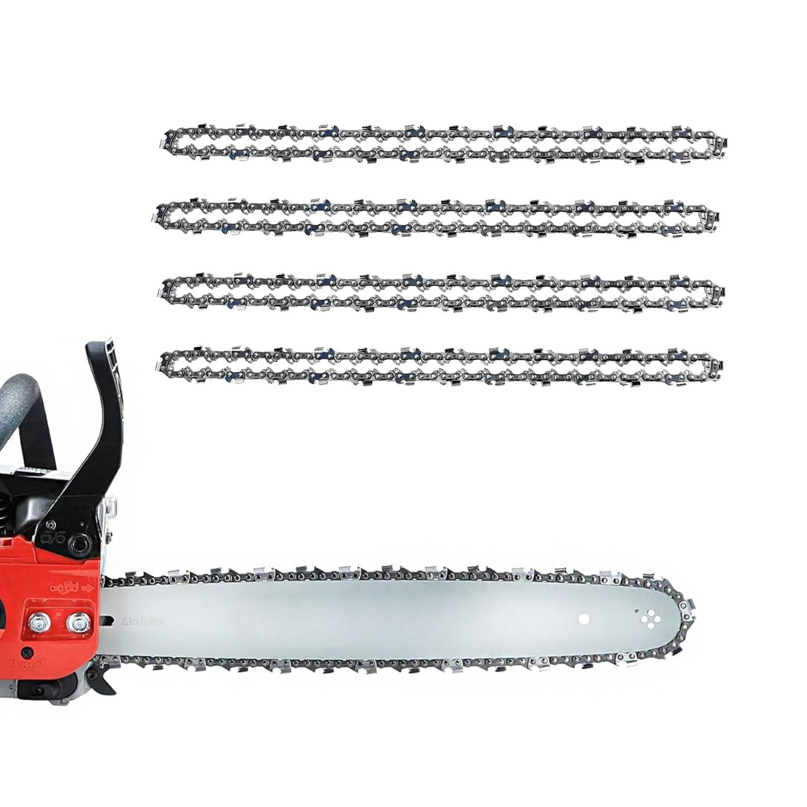 4 Pack Chainsaw Chain for 14 Inch (35cm) Bar,52 Drive Links,Low-Kickback Chains - 3/8" LP 0.043" Gauge,Replacement Saw Chains fits for DUC353,DUC355,AKE35 S,AKE35-19S