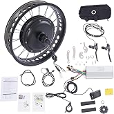 20" Electric Bike Rear Hub Motor Kit 48V 2000W Electric Bike Conversion Kit for 20x4 inche Wheel Size,Fat Tire Hub Motor Conversion Kit with LCD Display w/Controller Bag/Brake Levers Ebike Kit
