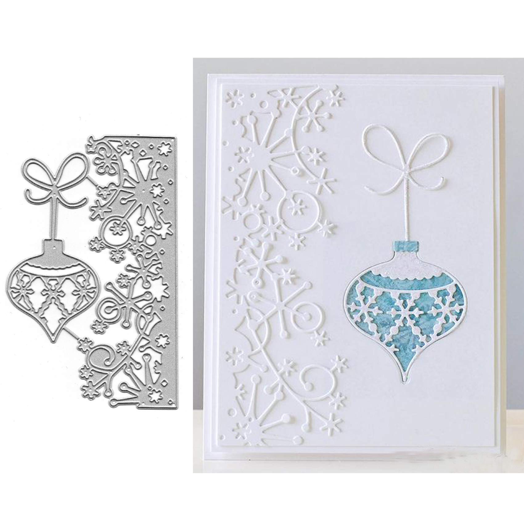 Snowflake Flower Metal Die Cuts,Merry Christmas Cutting Dies Cut Stencils for DIY Scrapbooking Album Decorative Embossing Paper Dies Card Making