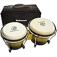 BAHAMUT Bongo Drum Set, 6"+7" Wooden Bongos Gift for Adults & Kids Beginners, Ideal Percussion for Education and Practice, Comes with Tuning Wrench & Waterproof Bag
