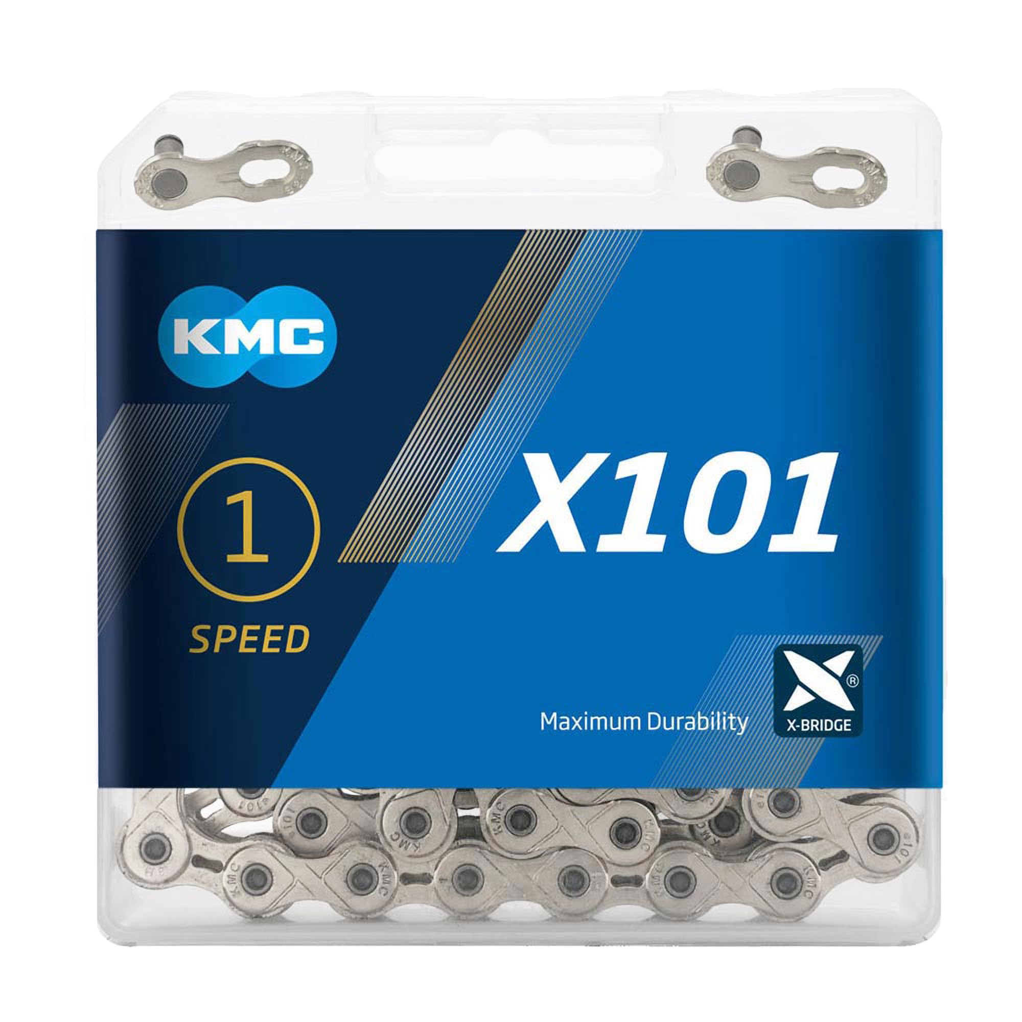 KMC Unisex's X101 Chain, Silver, 112 Link