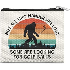 Funny Gifts for Golfers Coin Pouch Women Golf Gifts Ideas for Women Wife | Funny Golf Gifts for Men Portable Golfing Coin Bag