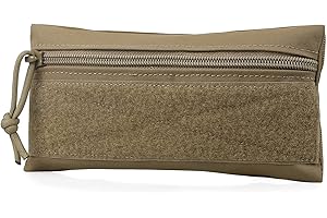 WYNEX Tactical Tool Zipper Pouch, Bag Insert EDC Organizer Utility Admin Storage Pocket Accessories Snack Pouch with Hook Bac