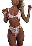 geluboao Two Piece High Cut Bathing Suits for Woman