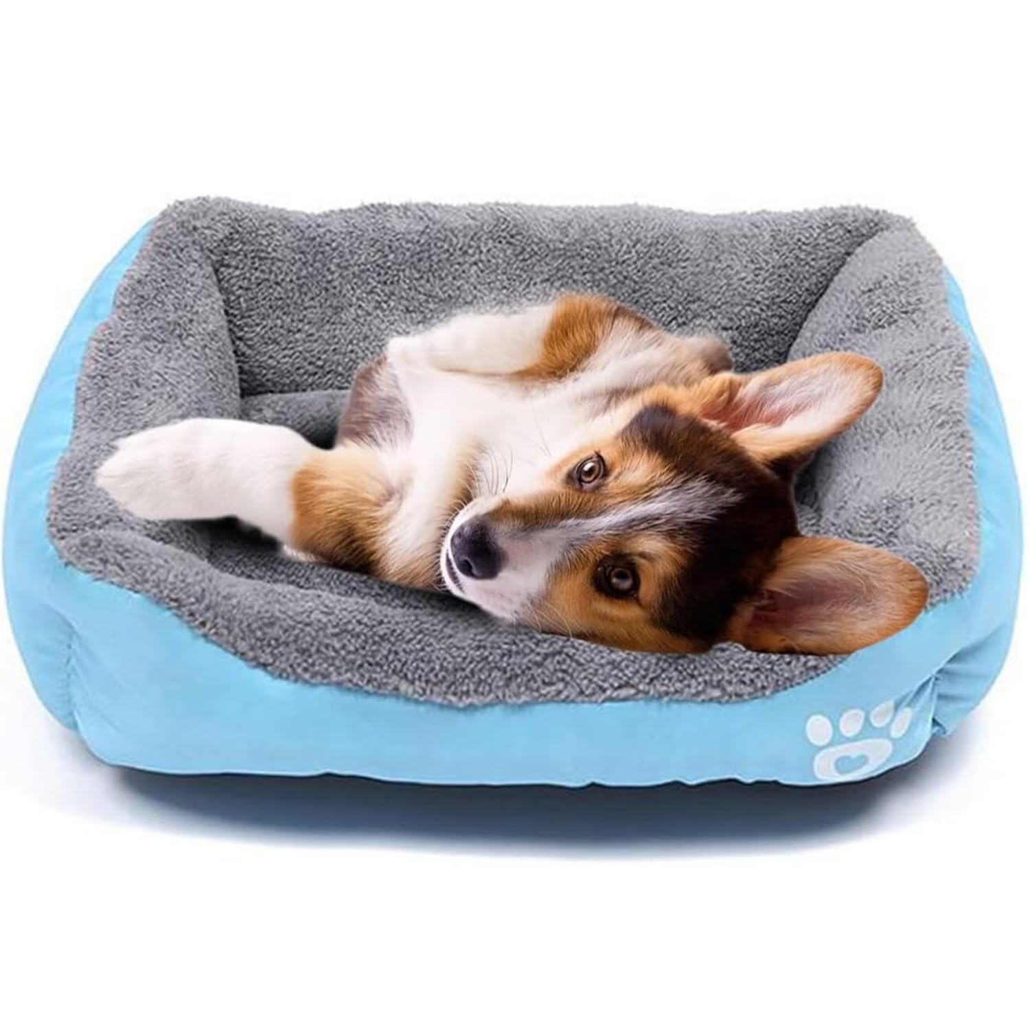 powerking Dog Bed,Waterproof Pet Mat Pad and Sleeping Cushion For Kitty Cat and Small Puppy Dog,Soft and Washable（Blue）