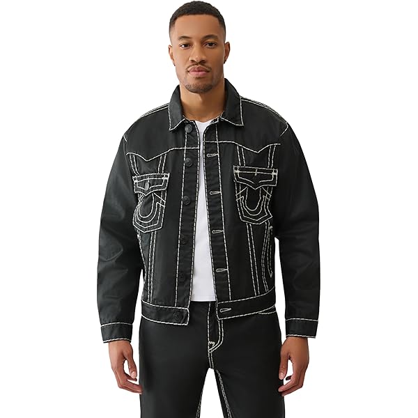 True Religion Men's Super T Oversized Velvet Jacket | Jackets for