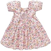 Zanie Kids Easter Dresses for Girls Baby Girl Summer Dress Playwear Family Photo Outfits