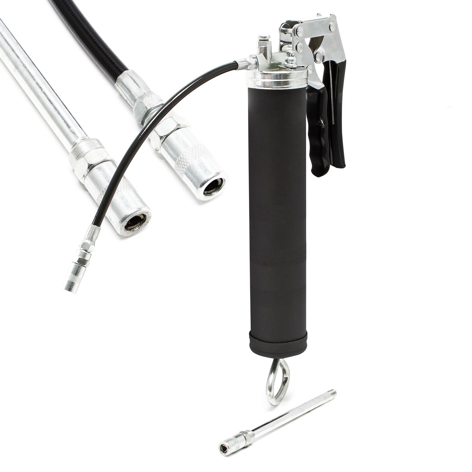 Buy WilTec Pistol Grip Hand Grease Gun 0.5L manual One Handed Tube Pipe