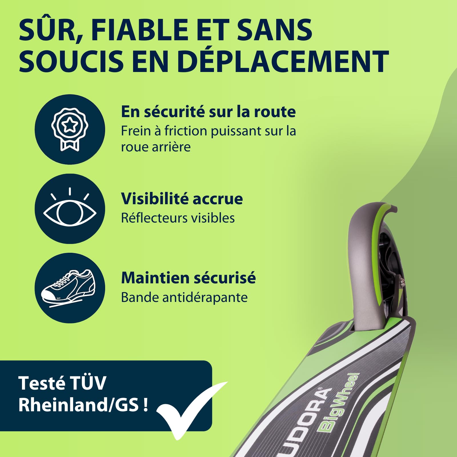 HUDORA Big Wheel Scooter 205 - Tret-Roller
