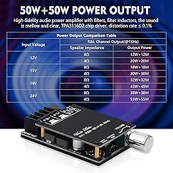 Audio Amplifier Board, ZK-502C Mini Bluetooth Amp