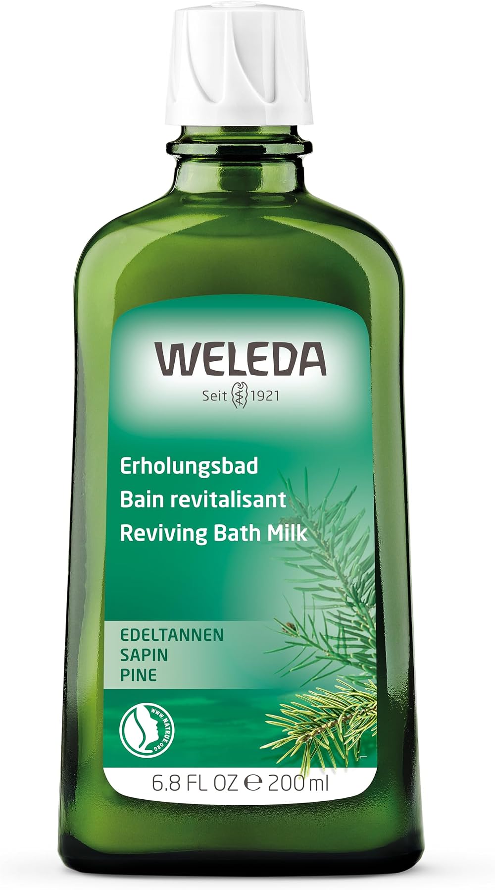 Weleda Pine Reviving Bath Milk 200 ml Invigorating Forest Scent Stress Relief