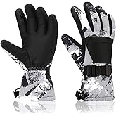 Yidomto Ski Gloves for Men Women Kids - Waterproof Thermal Winter Snow Gloves, Touchscreen Compatible for Skiing, Snowboarding, Cold Weather, Parent-Child Outdoor Activities