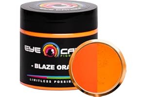 Eye Candy Pigments Premium Mica Powder - Blaze Orange (25gr) - for Epoxy, Resin, Soap, Paint, Woodworking, Acrylic Pouring, Bath Bombs, Fishing Lures - DIY Arts and Crafts Additive